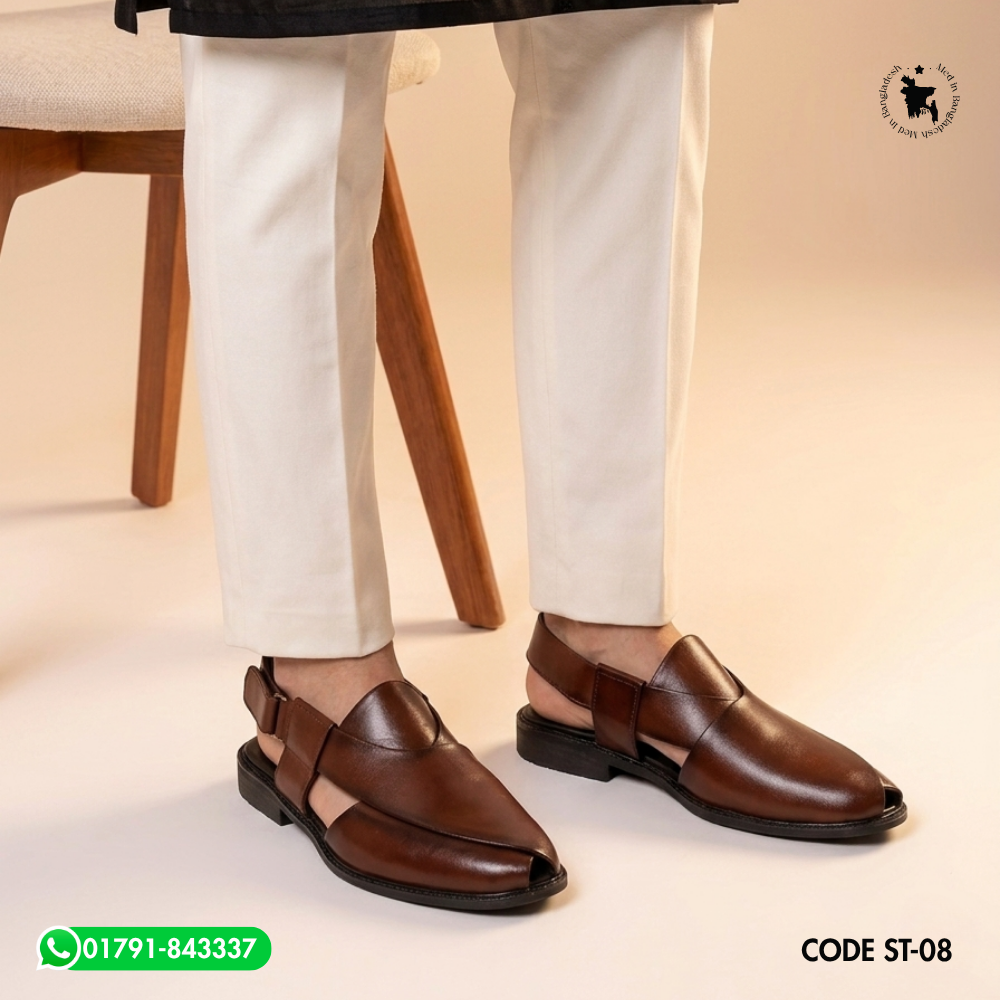 100% Original Leather Premium Quality Men’s Kabli Shoe ST-08