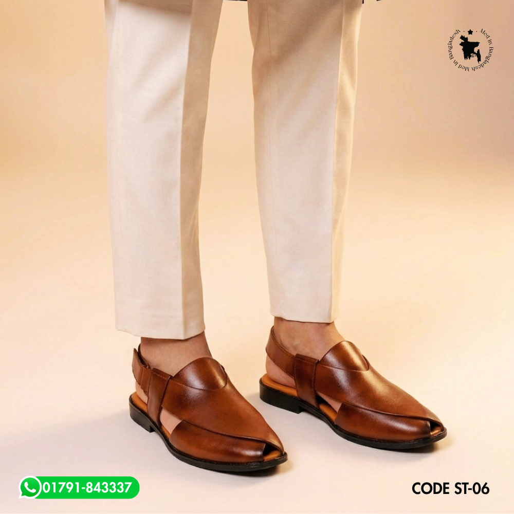 100% Original Leather Premium Quality Men’s Kabli Shoe ST-06